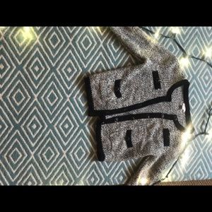 Black and white cardigan